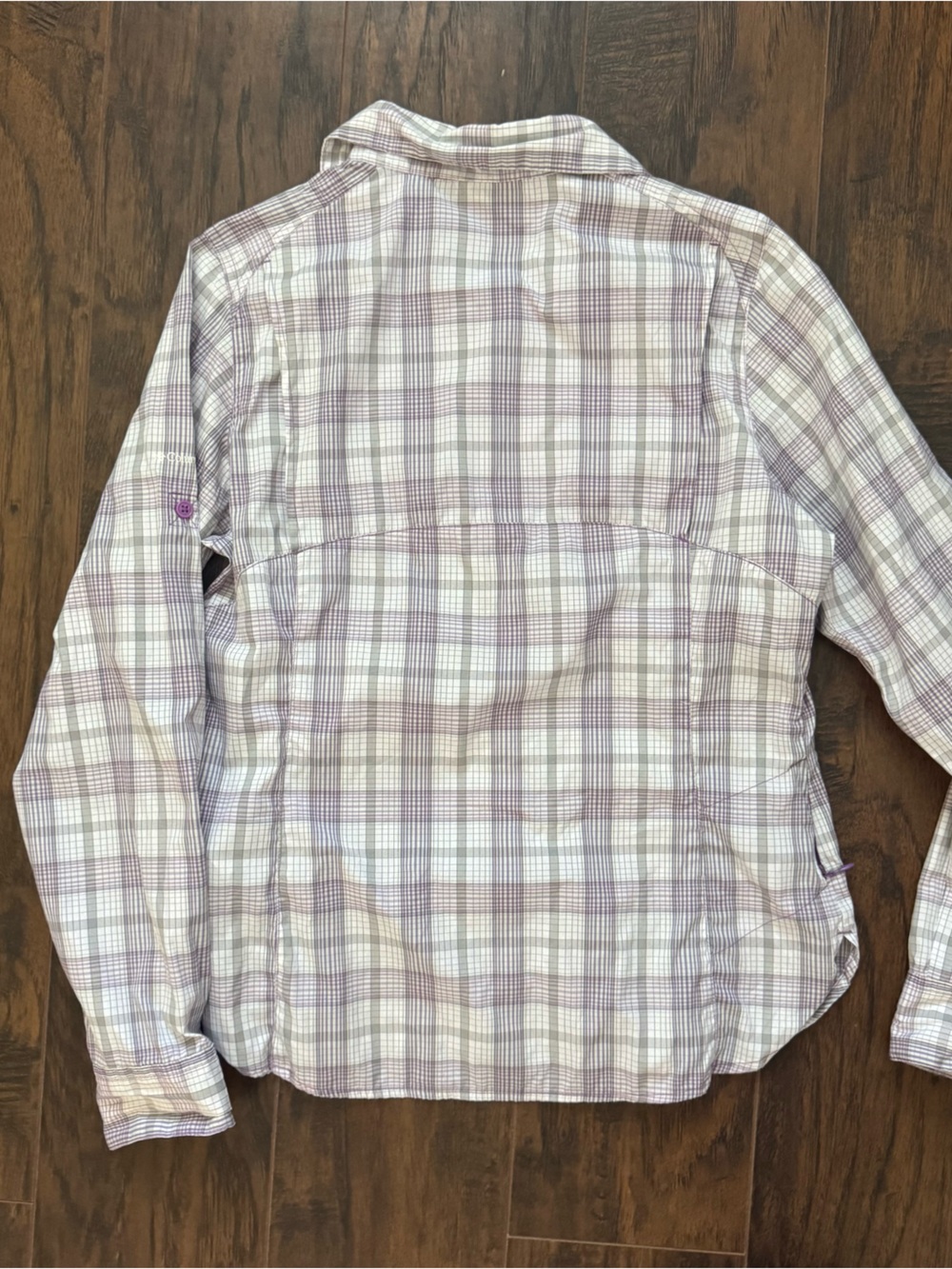 Columbia Size Small Silver Ridge Lite Plaid Long-Sleeve Shirt - Picture 10 of 10